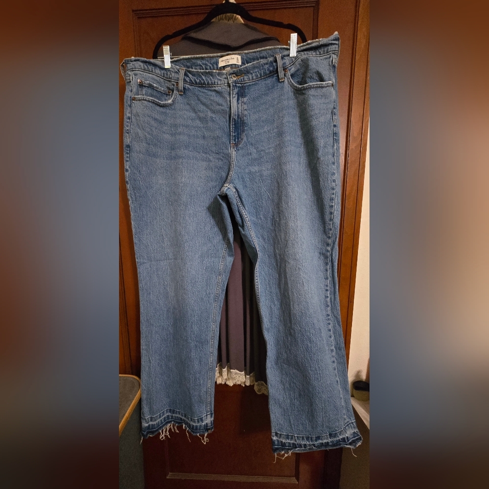 Abercrombie & Fitch Curve Love Low Rise Baggy Jean (20 TALL)